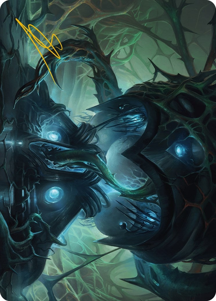 Expand the Sphere Art Card (Gold-Stamped Signature) (38) (Art Series: Phyrexia: All Will Be One)