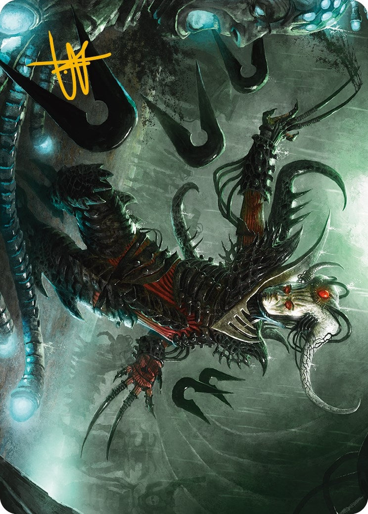 Vraan, Executioner Thane Art Card (Gold-Stamped Signature) (24) (Art Series: Phyrexia: All Will Be One)