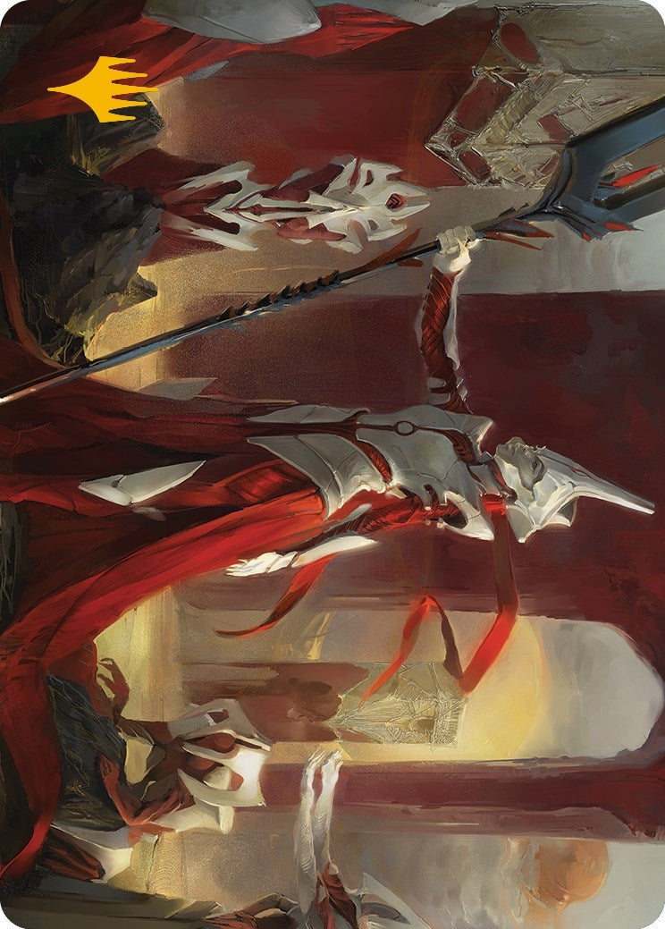 Porcelain Zealot Art Card (Gold-Stamped Signature) (8) (Art Series: Phyrexia: All Will Be One)