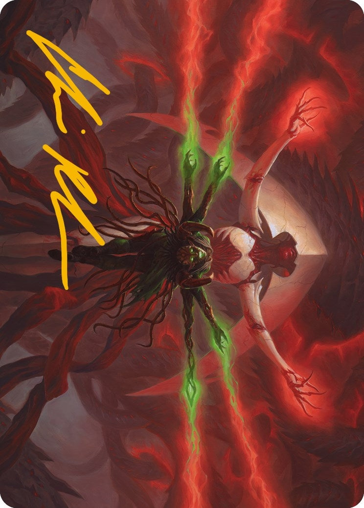 All Will Be One Art Card (Gold-Stamped Signature) (25) (Art Series: Phyrexia: All Will Be One)