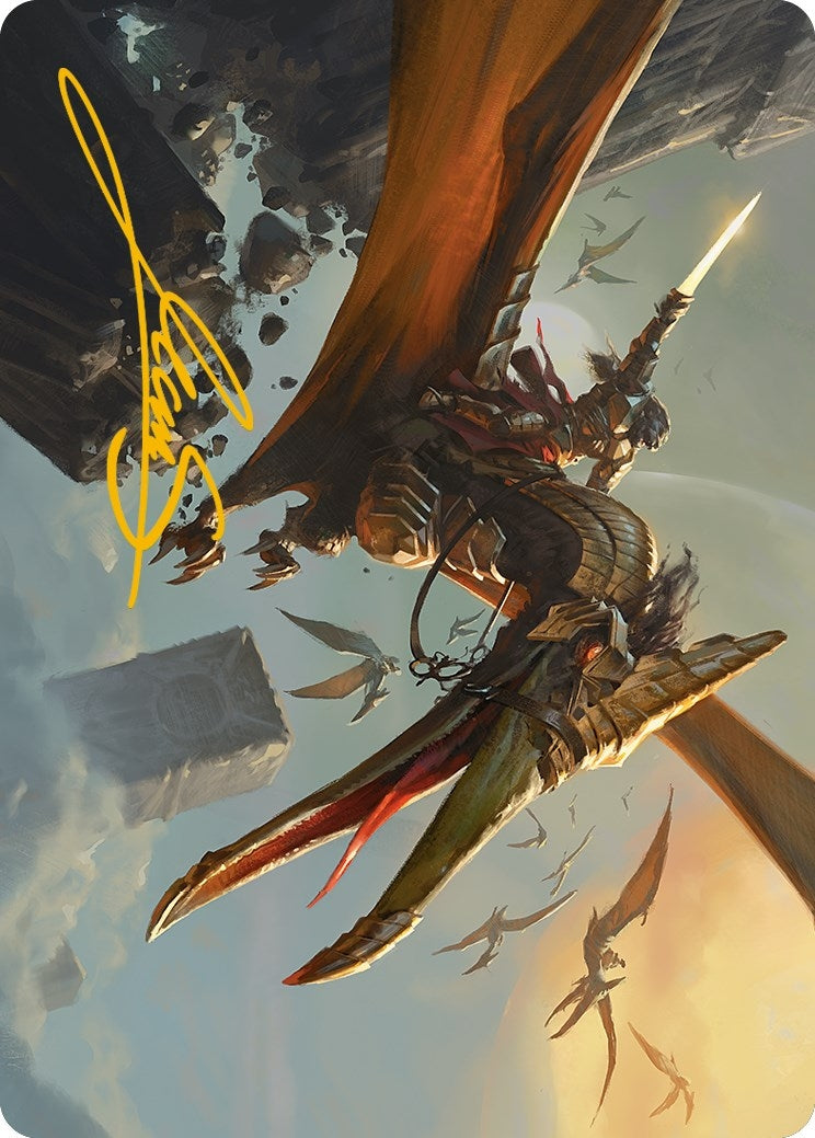 Skyhunter Strike Force Art Card (Gold-Stamped Signature) (9) (Art Series: Phyrexia: All Will Be One)