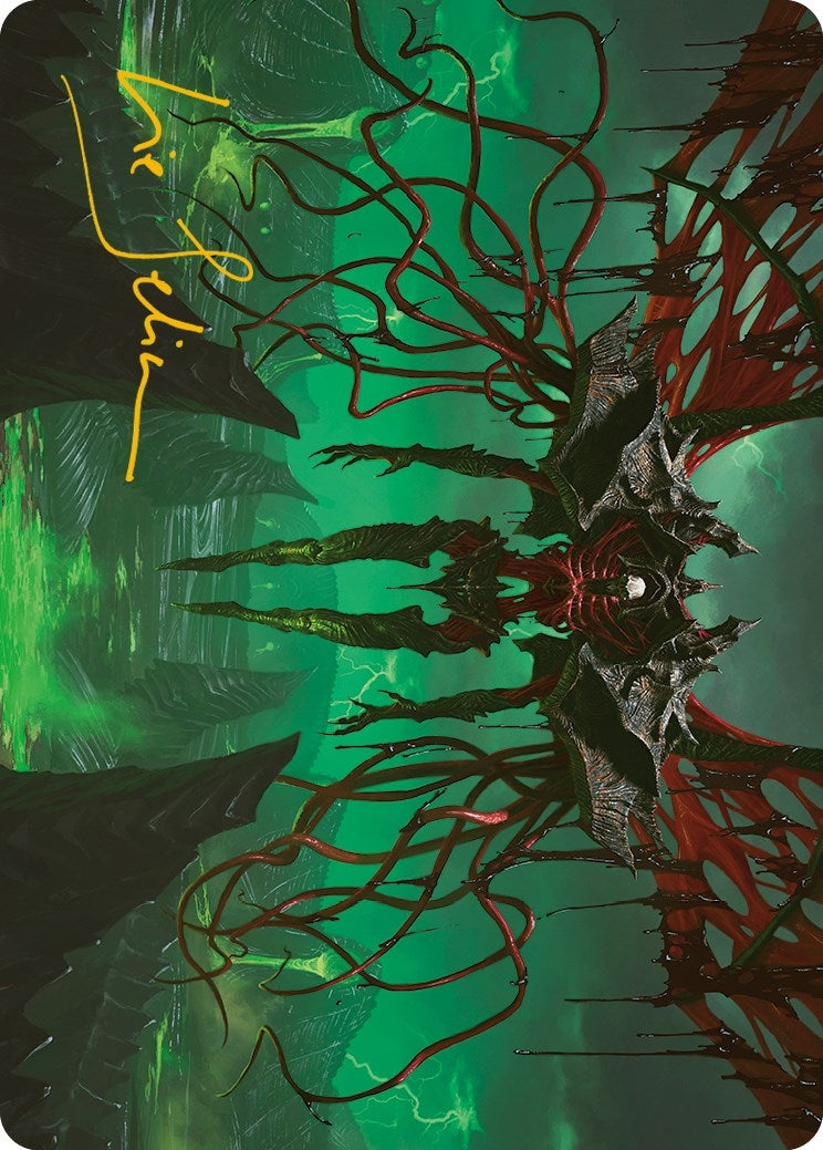 Archfiend of the Dross Art Card (Gold-Stamped Signature) (18) (Art Series: Phyrexia: All Will Be One)
