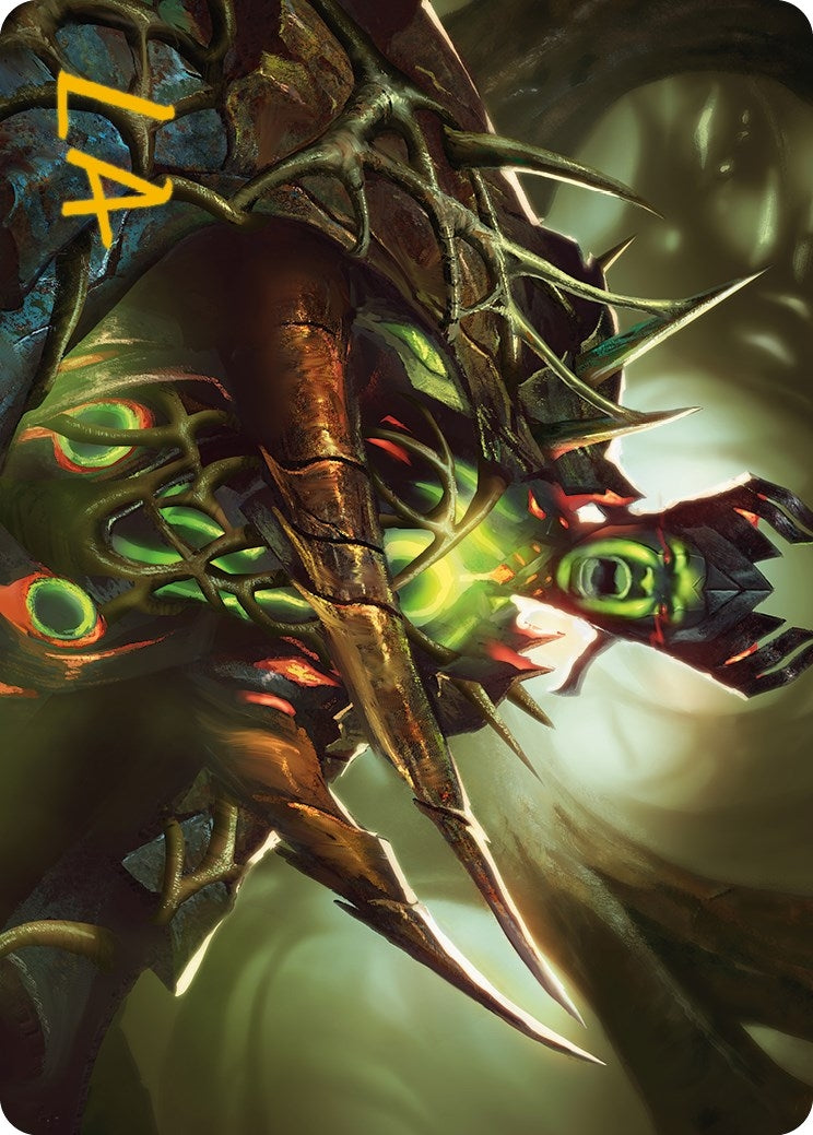 Maze's Mantle Art Card (Gold-Stamped Signature) (40) (Art Series: Phyrexia: All Will Be One)