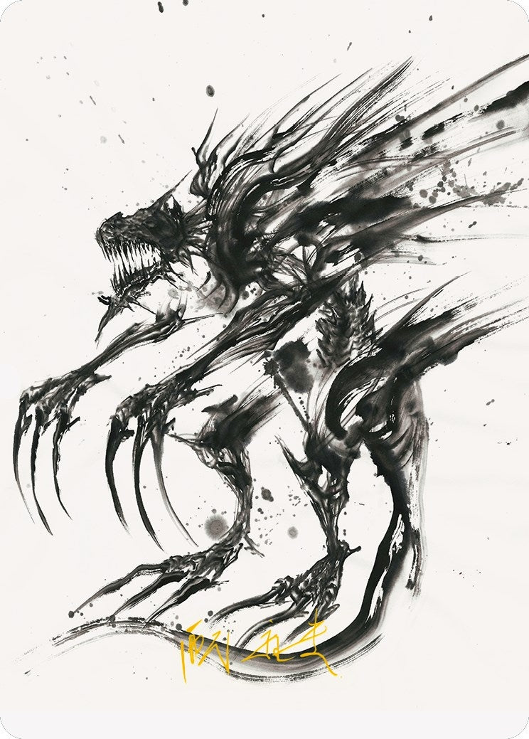 Phyrexian Obliterator Art Card (Gold-Stamped Signature) (71) (Art Series: Phyrexia: All Will Be One)
