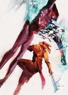 Hexgold Slash Art Card (30) (Art Series: Phyrexia: All Will Be One)