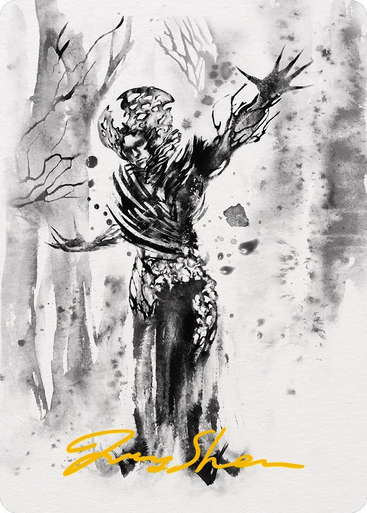 Rustvine Cultivator Art Card (Gold-Stamped Signature) (75) (Art Series: Phyrexia: All Will Be One)