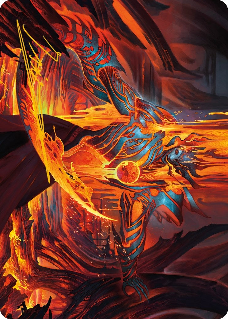Free From Flesh Art Card (Gold-Stamped Signature) (27) (Art Series: Phyrexia: All Will Be One)