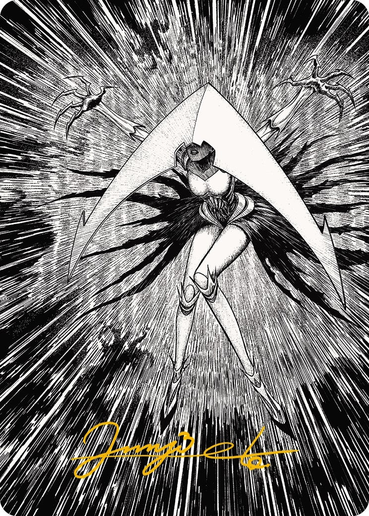 Elesh Norn, Mother of Machines Art Card (64/81) (Gold-Stamped Signature) (64) (Art Series: Phyrexia: All Will Be One)