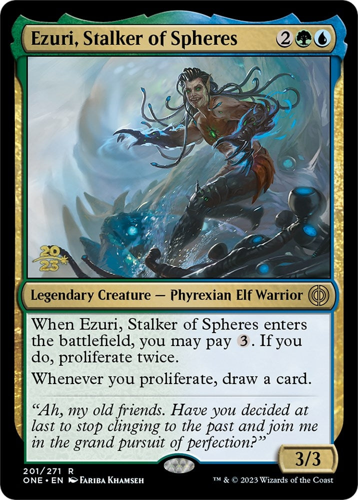 Ezuri, Stalker of Spheres (201) (Prerelease Cards)