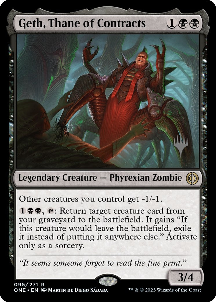 Geth, Thane of Contracts (95) (Promo Pack: Phyrexia: All Will Be One)