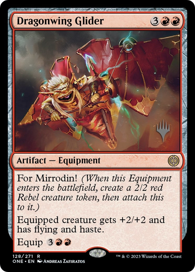 Dragonwing Glider (128) (Promo Pack: Phyrexia: All Will Be One)
