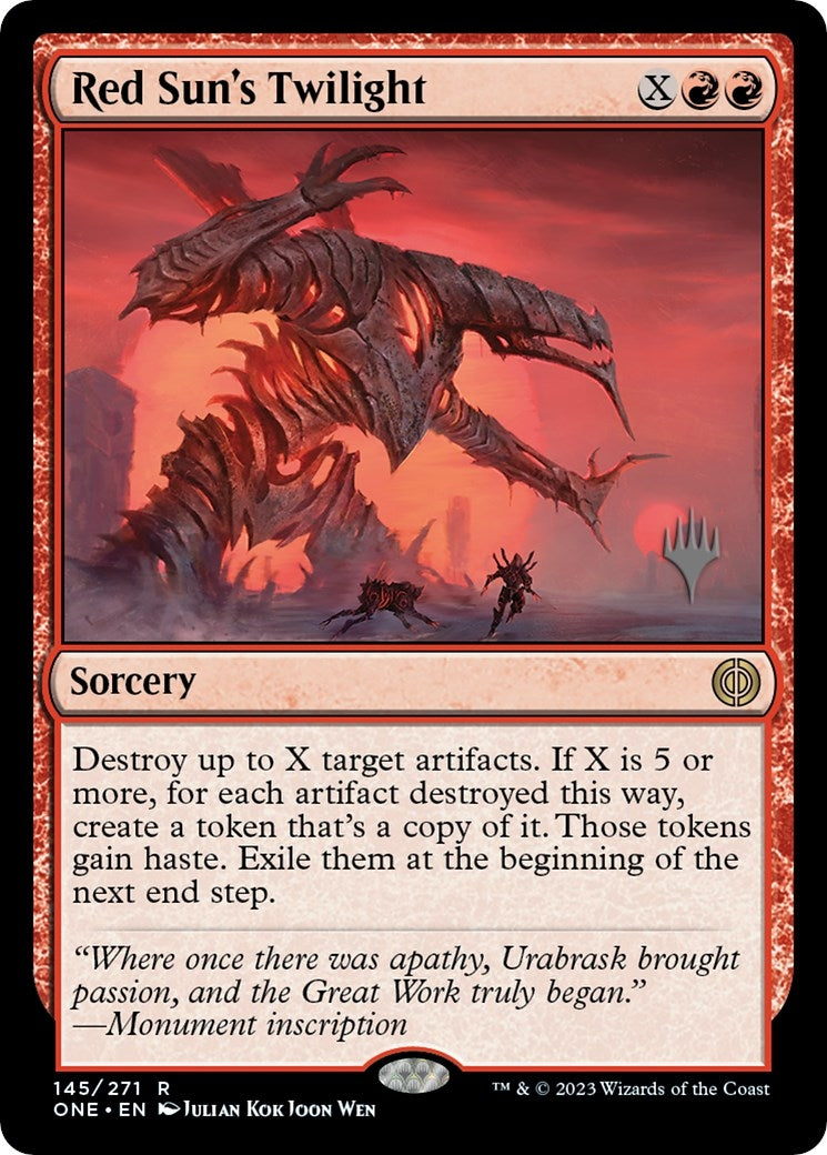 Red Sun's Twilight (145) (Promo Pack: Phyrexia: All Will Be One)