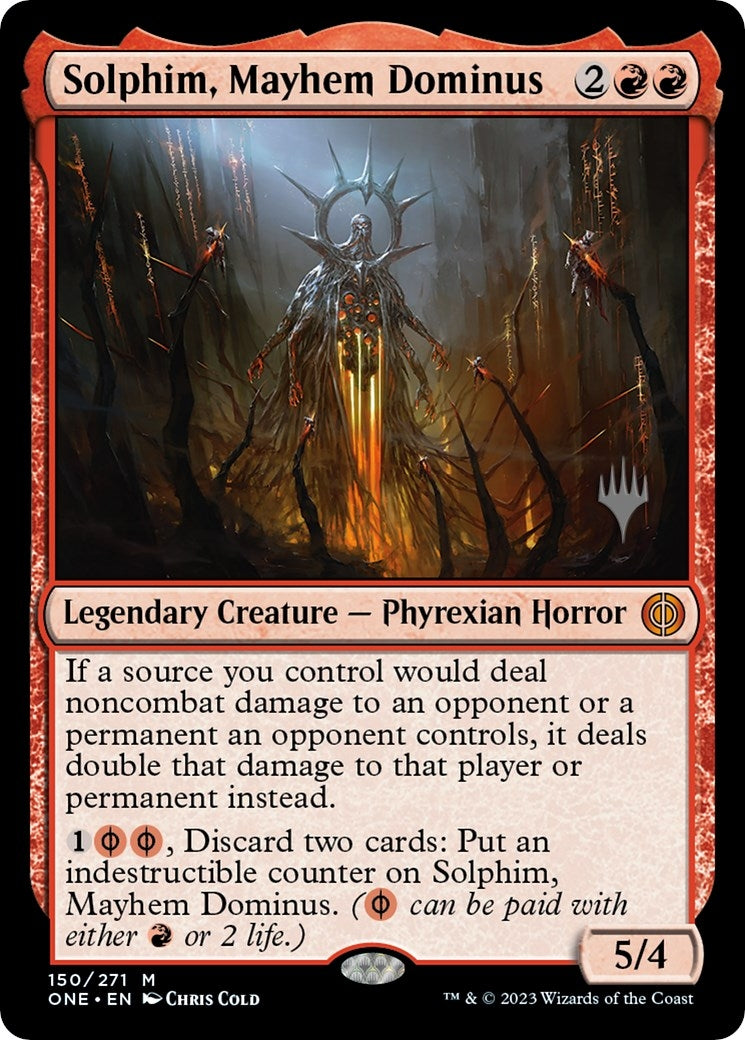 Solphim, Mayhem Dominus (150) (Promo Pack: Phyrexia: All Will Be One)