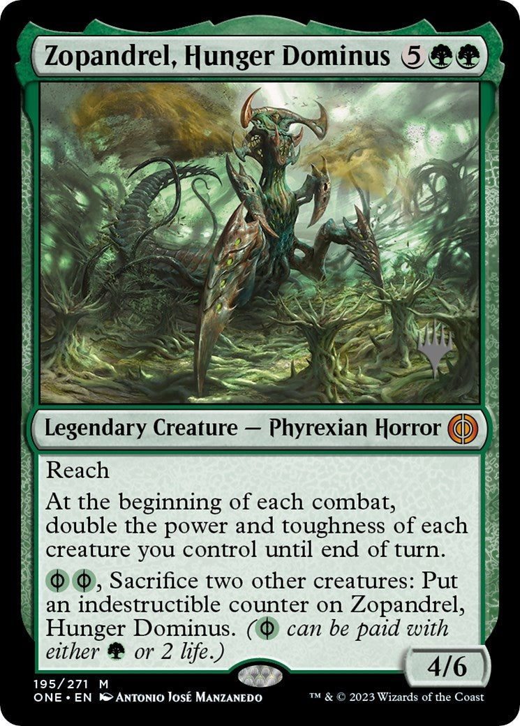 Zopandrel, Hunger Dominus (195) (Promo Pack: Phyrexia: All Will Be One)
