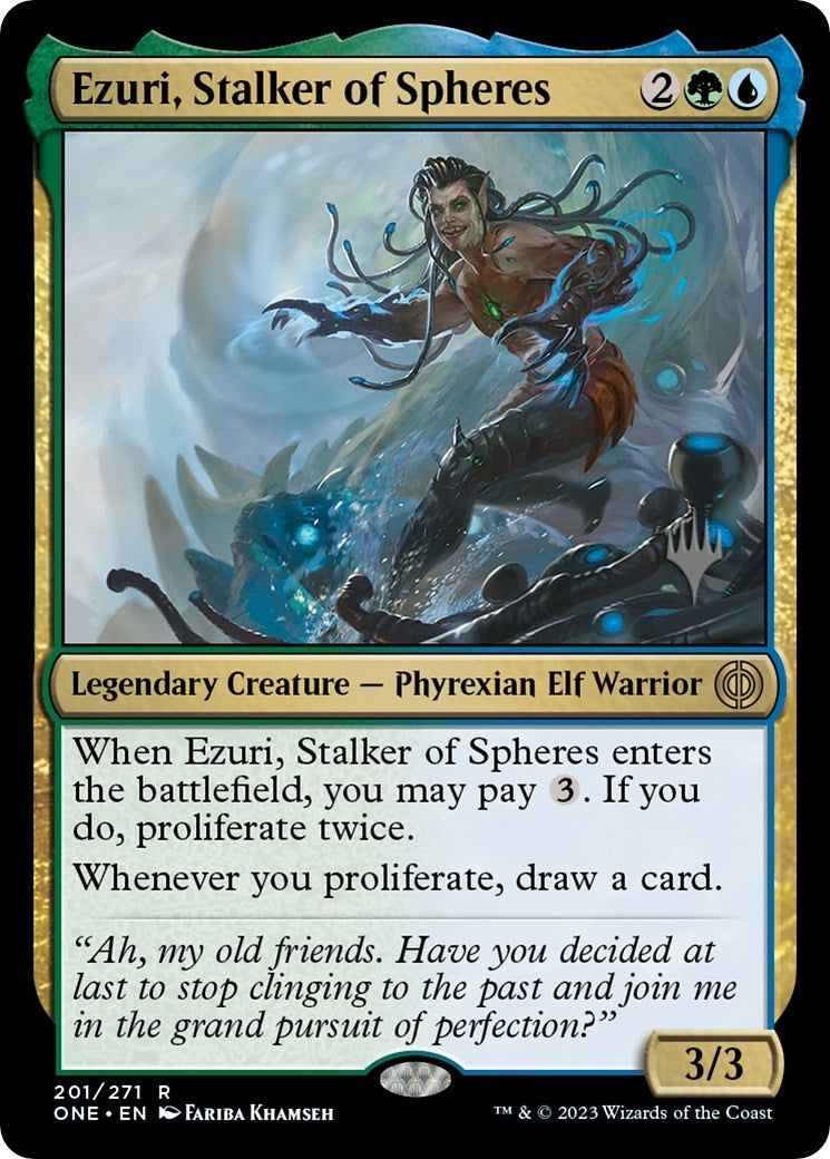 Ezuri, Stalker of Spheres (201) (Promo Pack: Phyrexia: All Will Be One)