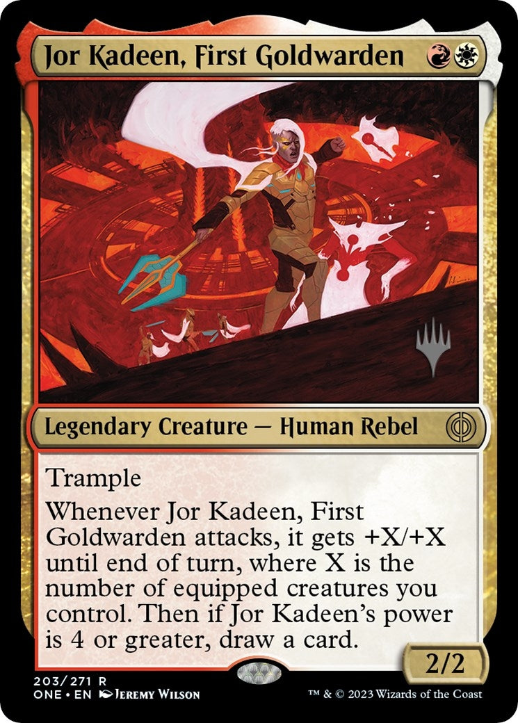 Jor Kadeen, First Goldwarden (203) (Promo Pack: Phyrexia: All Will Be One)