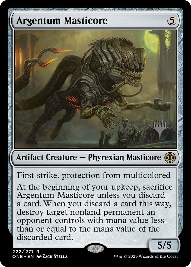 Argentum Masticore (222) (Promo Pack: Phyrexia: All Will Be One)