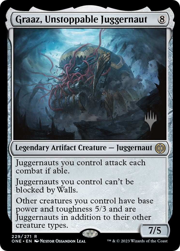 Graaz, Unstoppable Juggernaut (229) (Promo Pack: Phyrexia: All Will Be One)