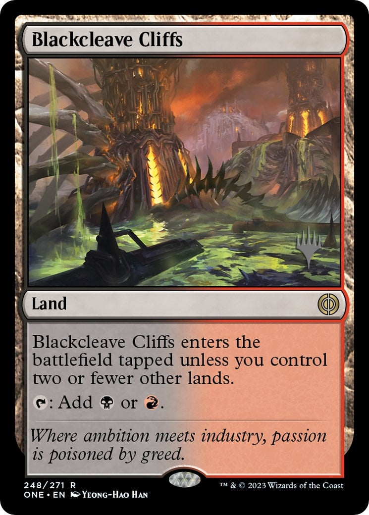 Blackcleave Cliffs (248) (Promo Pack: Phyrexia: All Will Be One)