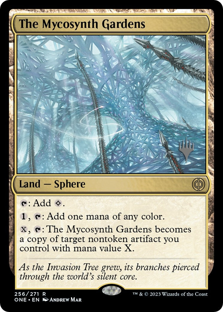The Mycosynth Gardens (256) (Promo Pack: Phyrexia: All Will Be One)