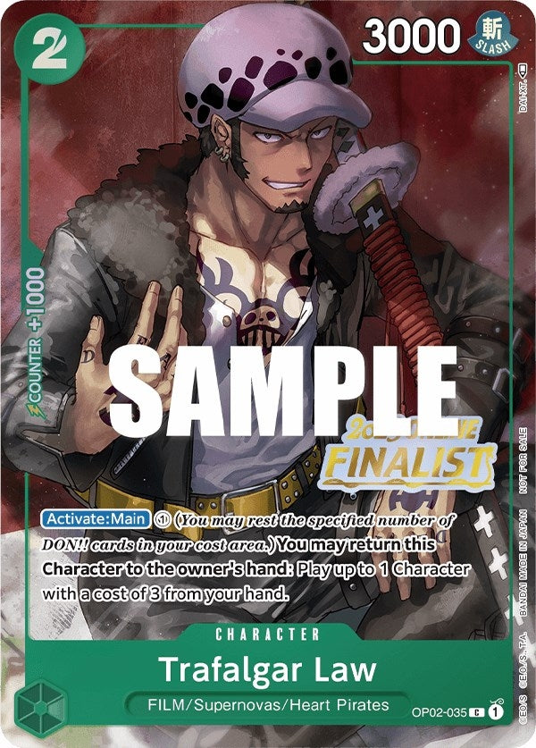 Image for Trafalgar Law (Online Regional 2023) [Finalist] (OP02-035) (One Piece Promotion Cards) - One Piece Card Game