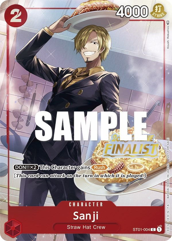 Image for Sanji (Online Regional 2023) [Finalist] (ST01-004) (One Piece Promotion Cards) - One Piece Card Game