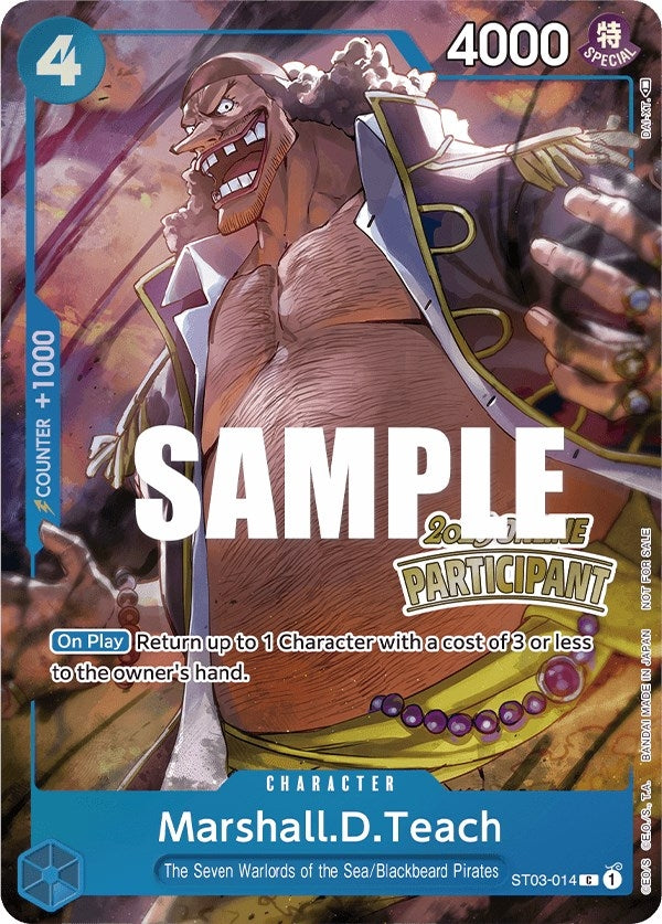 Image for Marshall.D.Teach (Online Regional 2023) [Participant] (ST03-014) (One Piece Promotion Cards) - One Piece Card Game