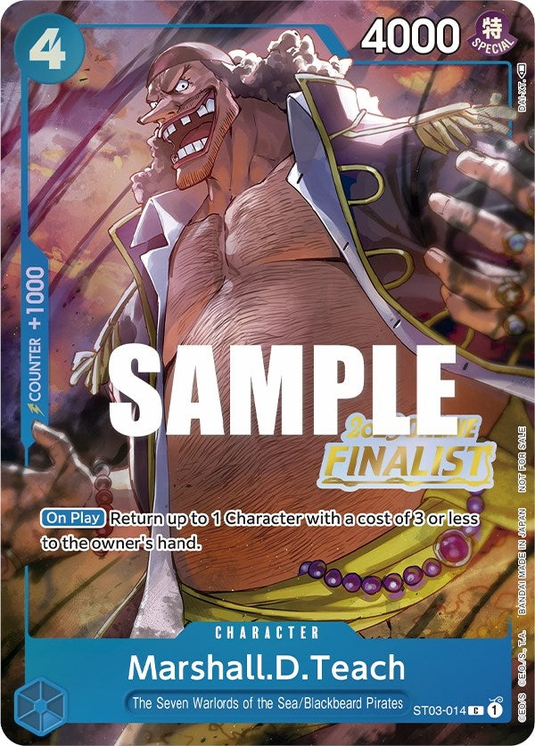 Image for Marshall.D.Teach (Online Regional 2023) [Finalist] (ST03-014) (One Piece Promotion Cards) - One Piece Card Game