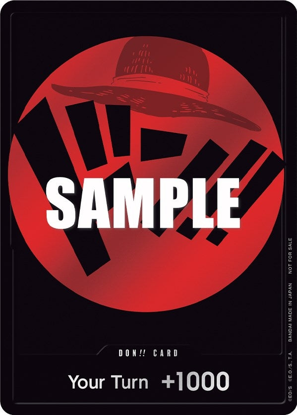 Image for DON!! Card (Red) (One Piece Promotion Cards) - One Piece Card Game