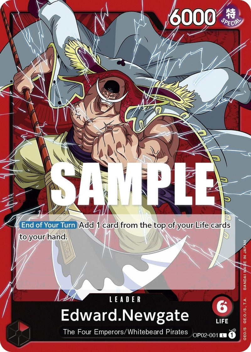 Image for Edward.Newgate (001) (OP02-001) (Paramount War) - One Piece Card Game