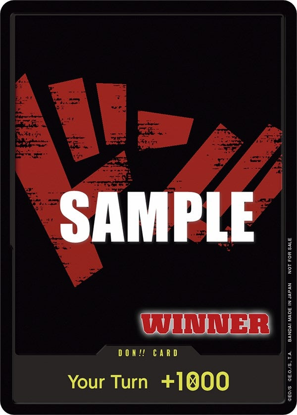 Image for DON!! Card (Tournament Pack Vol. 2) [Winner] (One Piece Promotion Cards) - One Piece Card Game