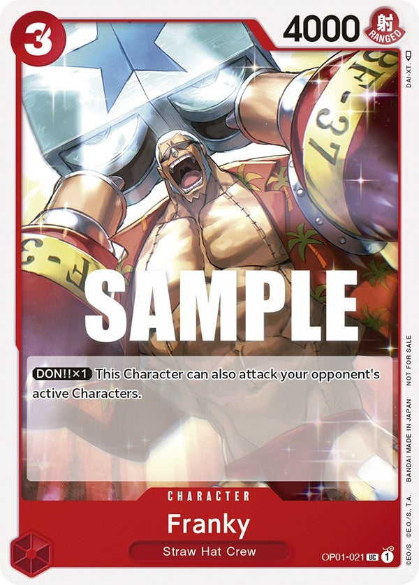 Image for Franky (Tournament Pack Vol. 2) (OP01-021) (One Piece Promotion Cards) - One Piece Card Game
