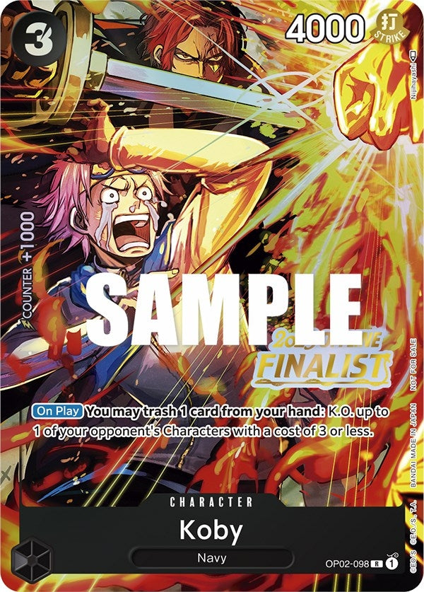 Image for Koby (Offline Regional 2023) [Finalist] (OP02-098) (One Piece Promotion Cards) - One Piece Card Game