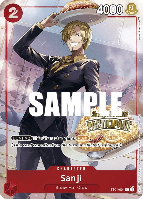 Image for Sanji (Offline Regional 2023) [Participant] (ST01-004) (One Piece Promotion Cards) - One Piece Card Game