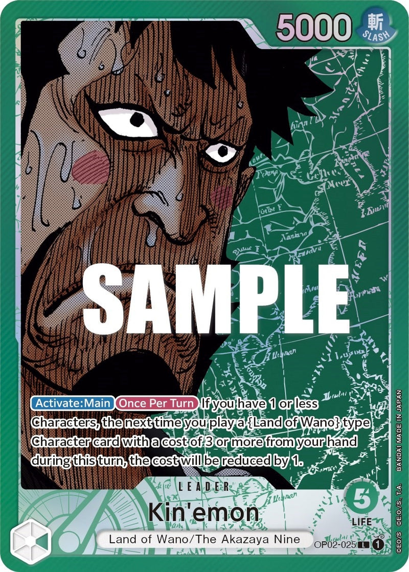 Image for Kin'emon (Alternate Art) (OP02-025) (Paramount War) - One Piece Card Game