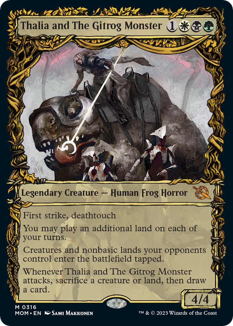 Thalia and The Gitrog Monster (Showcase) (316) (March of the Machine)