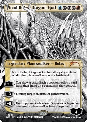 Nicol Bolas, Dragon-God (Borderless) (1246) (Secret Lair Drop Series)