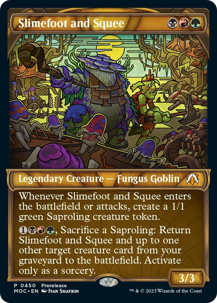 Slimefoot and Squee (Showcase) (450) (Prerelease Cards)