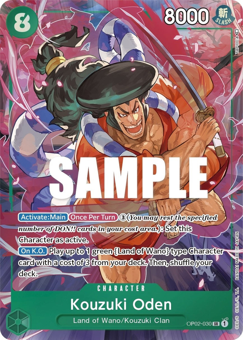 Image for Kouzuki Oden (Alternate Art) (OP02-030) (Paramount War) - One Piece Card Game