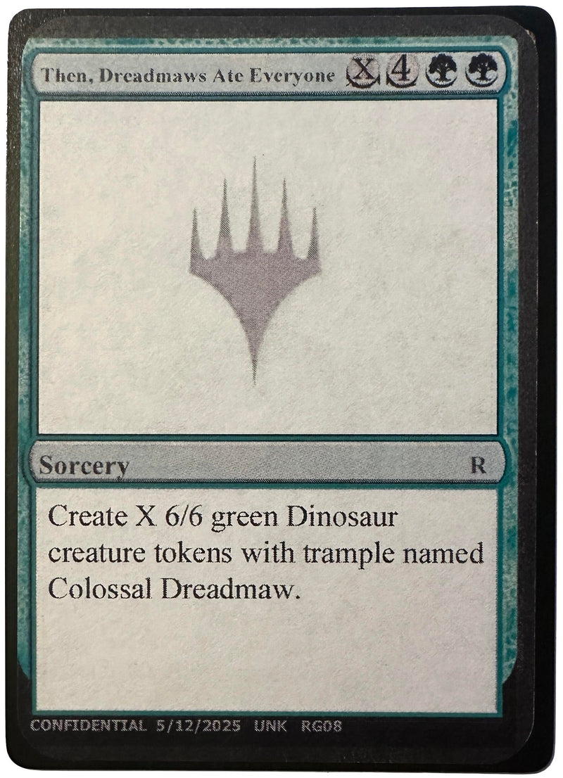 Then, Dreadmaws Ate Everyone (Un-Known Event Playtest Cards)