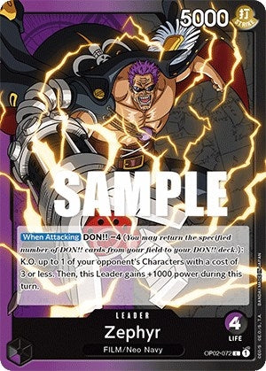 Image for Zephyr (OP02-072) (Paramount War) - One Piece Card Game
