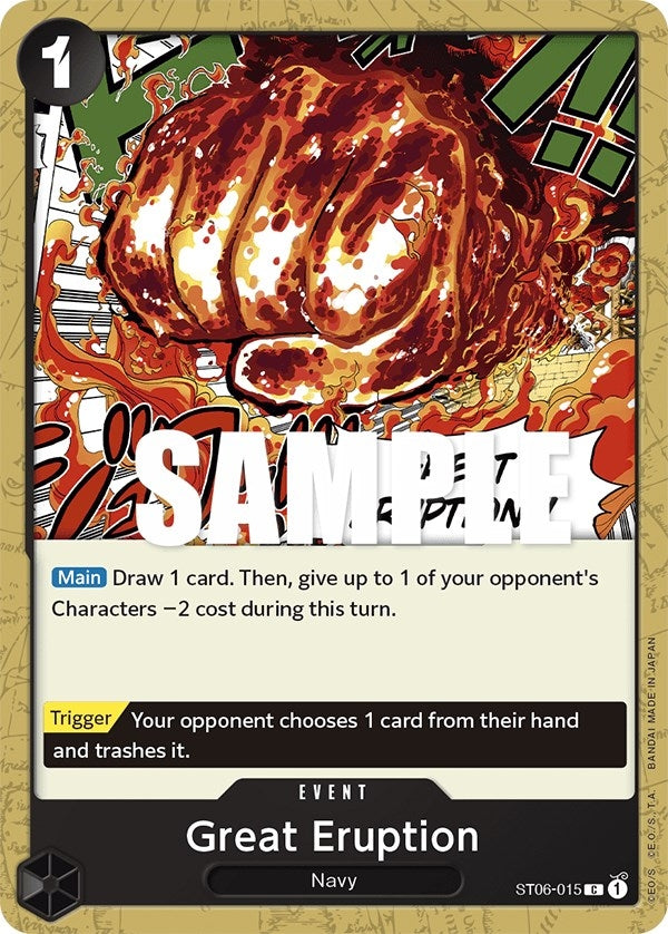 Image for Great Eruption (ST06-015) (Starter Deck 6: Absolute Justice) - One Piece Card Game
