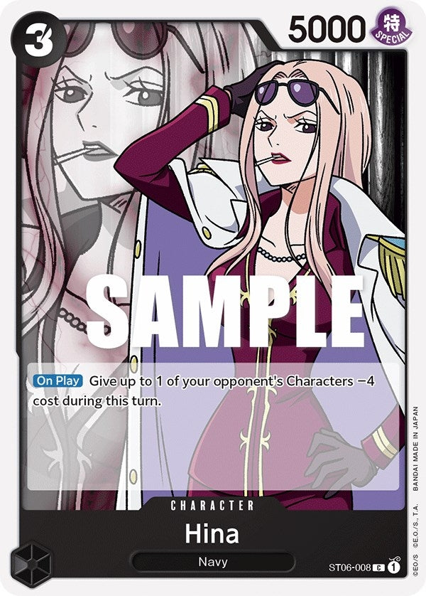 Image for Hina (ST06-008) (Starter Deck 6: Absolute Justice) - One Piece Card Game