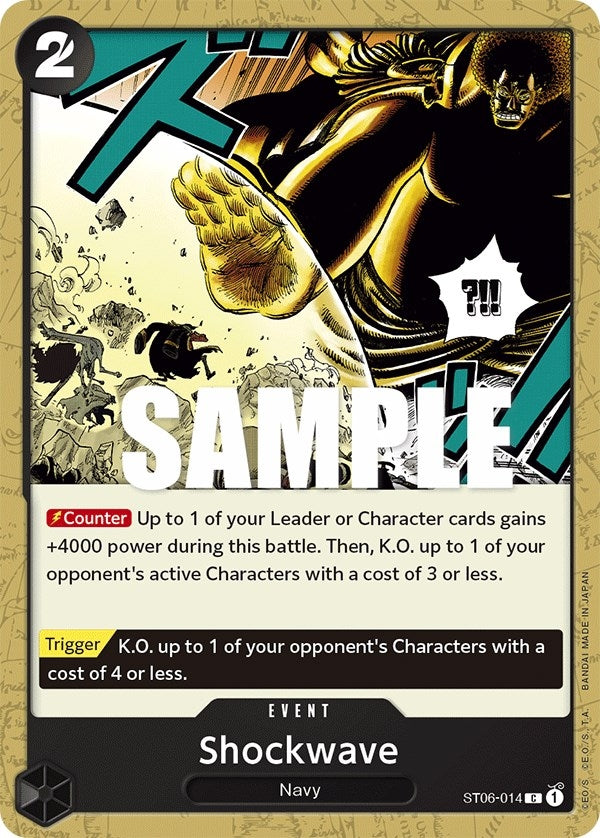 Image for Shockwave (ST06-014) (Starter Deck 6: Absolute Justice) - One Piece Card Game