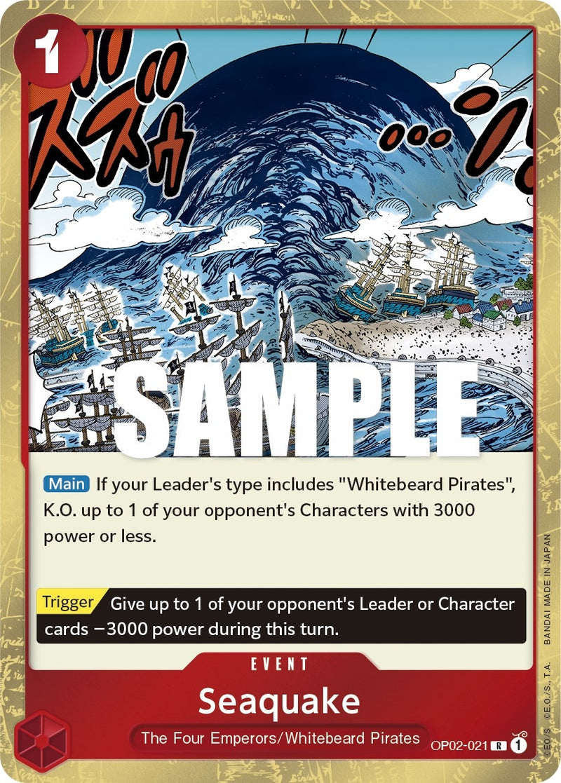 Image for Seaquake (OP02-021) (Paramount War) - One Piece Card Game