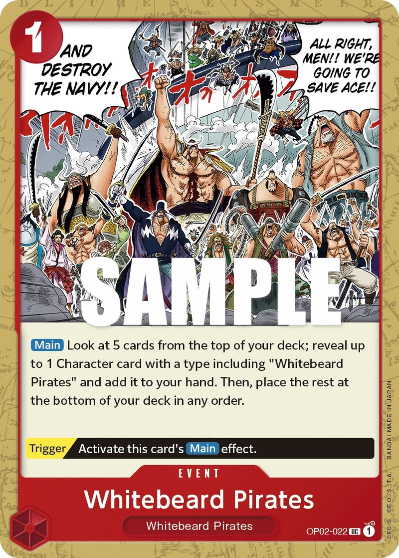Image for Whitebeard Pirates (OP02-022) (Paramount War) - One Piece Card Game