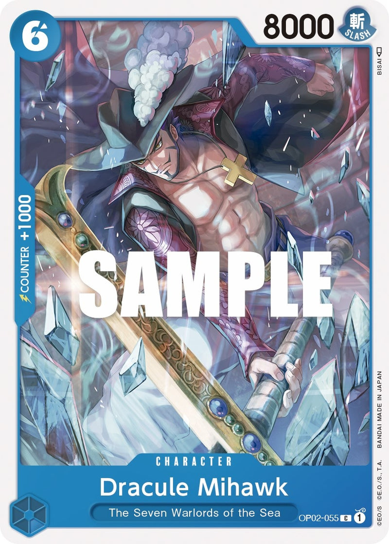 Image for Dracule Mihawk (OP02-055) (Paramount War) - One Piece Card Game