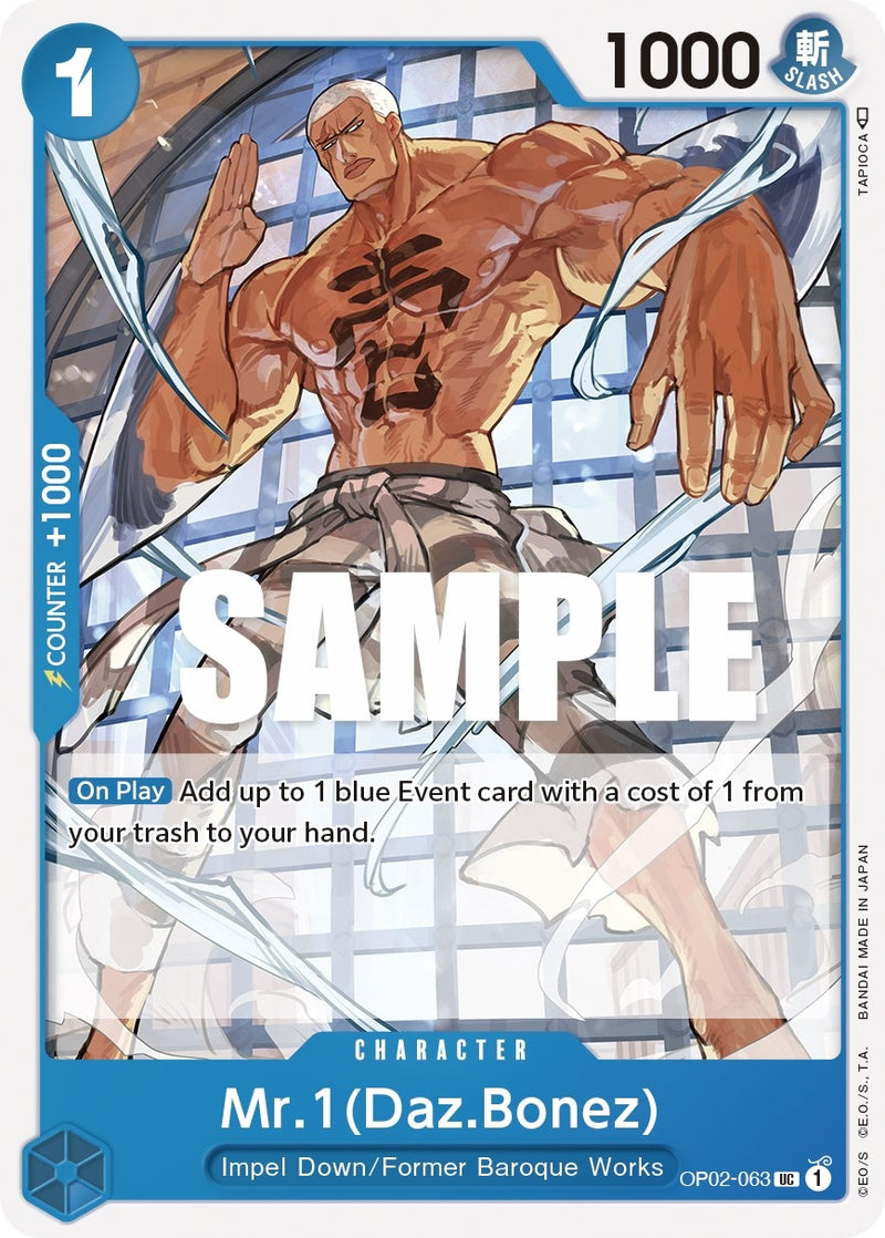 Image for Mr.1 (Daz.Bonez) (OP02-063) (Paramount War) - One Piece Card Game