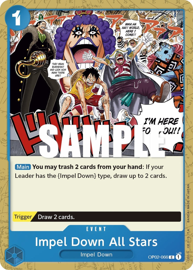 Image for Impel Down All Stars (OP02-066) (Paramount War) - One Piece Card Game