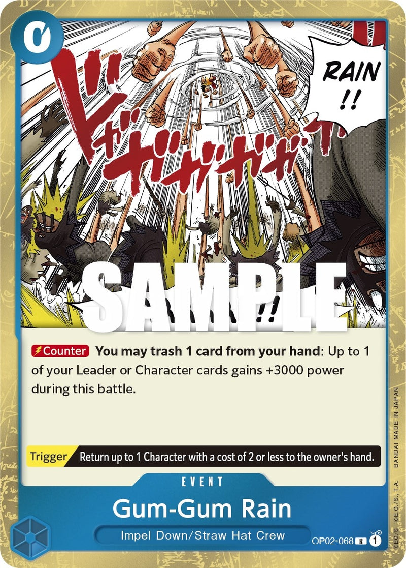 Image for Gum-Gum Rain (OP02-068) (Paramount War) - One Piece Card Game